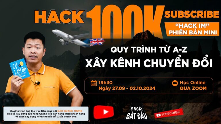 Xây Kênh Youtube 100K Sub Tri Ân